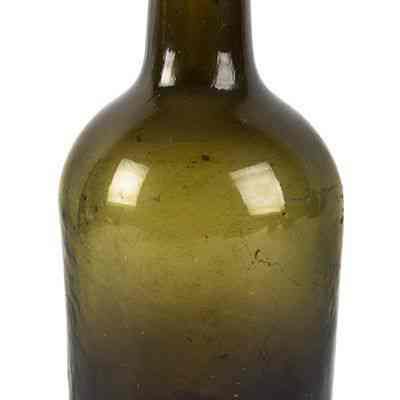 Green Glass Wine Bottle