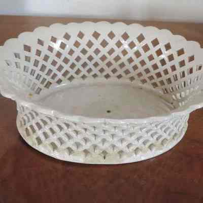 Creamware Bread Basket