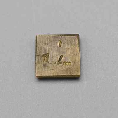 One Drackm Brass Weight