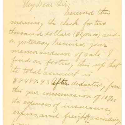 Lucy Henry Harrison to Stan Henkels
