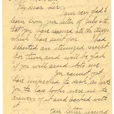 Lucy Henry Harrison to Stan Henkels