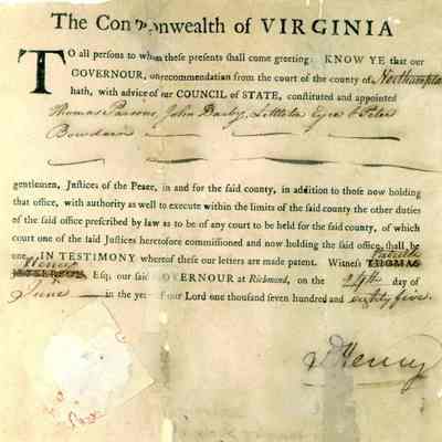 Appointment of Virginia Justices of the Peace