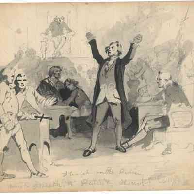 Study for "Patrick Henry Before the Virginia House of Burgesses"