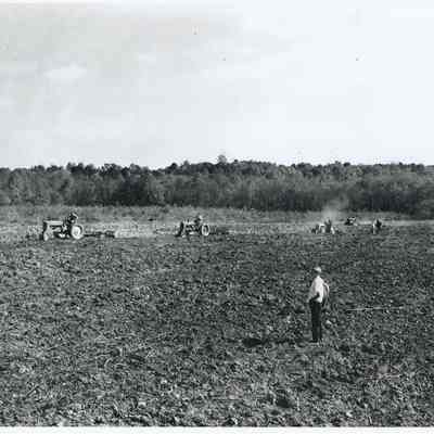 Plowing fields
