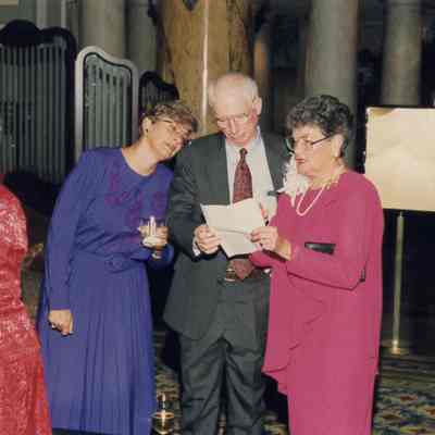 Mrs. Gerry Walker, Lee Casey, Eugene S. Casey, & Carolyn M. Lusardi at 50th Anniversary Dinner