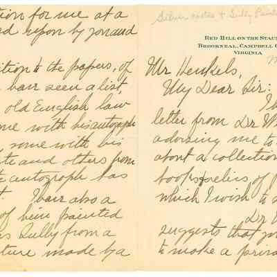 Lucy Henry Harrison to Stan Henkels