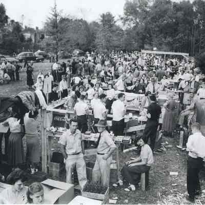 Back View of Vending Stands