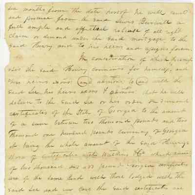Legal Document Between Patrick Henry & Henry Lee III