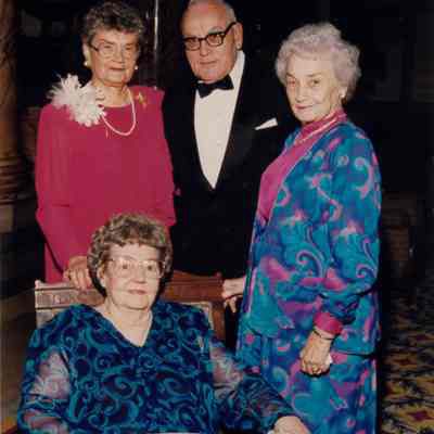 Carolyn M. Lusardi, Charles T. Moses, Jr., Virginia Babcock, and Mrs. Ruby Martin Moses at 50th Anniversary Dinner