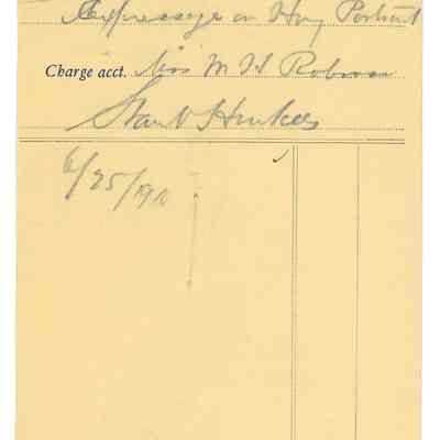 Lucy Henry Harrison to Stan Henkels