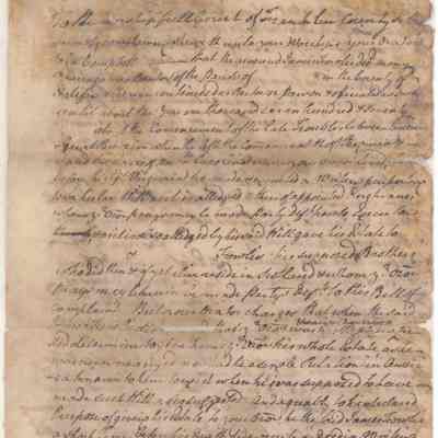Petition to Court from John Campbell