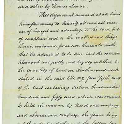 Deposition for Thomas Lomax v. Patrick Henry