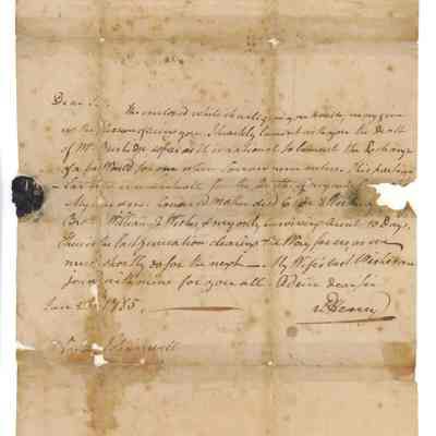 Patrick Henry to Bartholomew Dandridge