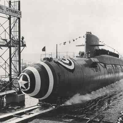 Launching of USS Patrick Henry