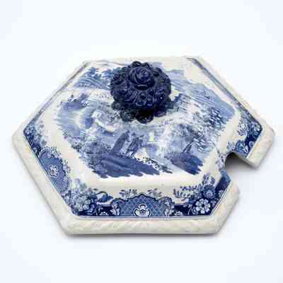 "India Temple" Tureen Lid