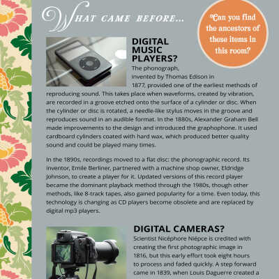 What Came Before: Digital Music Player and Digital Camera