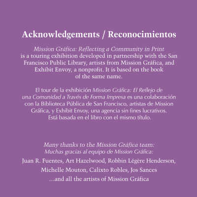 Acknowledgements Panel