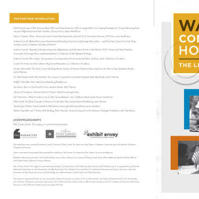 Additional Objects: 6 mp3 players; DVD with interviews produced by California Humanities; and resource guides