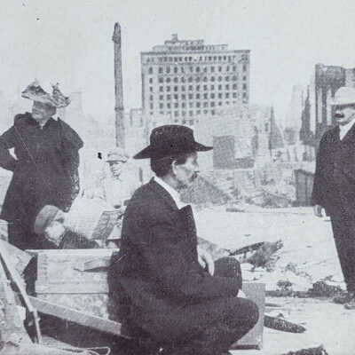 San Francisco Earthquake Mill Building Stereoview