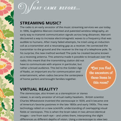 What Came Before: Streaming and Virtual Reality