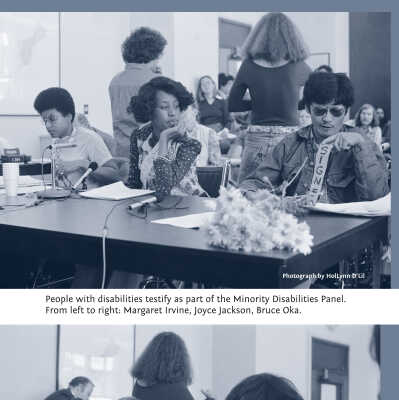 "People with disabilities testify as part…"