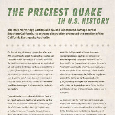 The Priciest Quake in US History