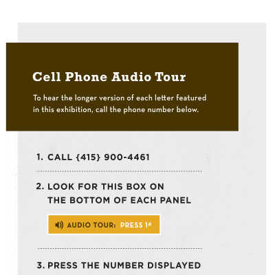 Audio Tour / Acknowledgements
