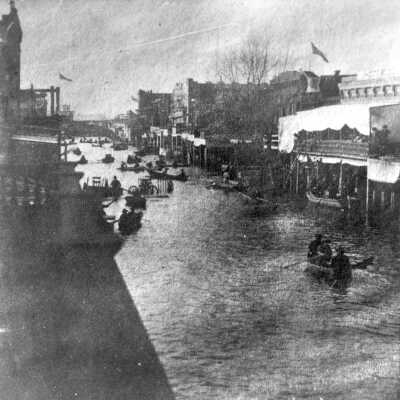 Boats in Downtown Sacramento