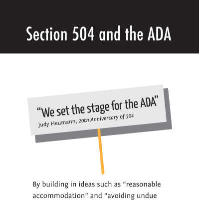 Section 504 and the ADA (Black Header)