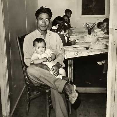 Migrant Farmer with Child