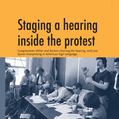 Staging a Hearing Inside the Protest