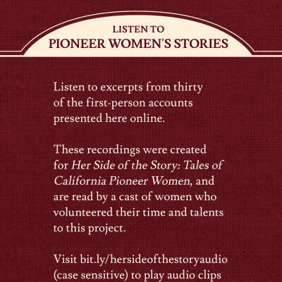 Listen to Pioneer Women's Stories