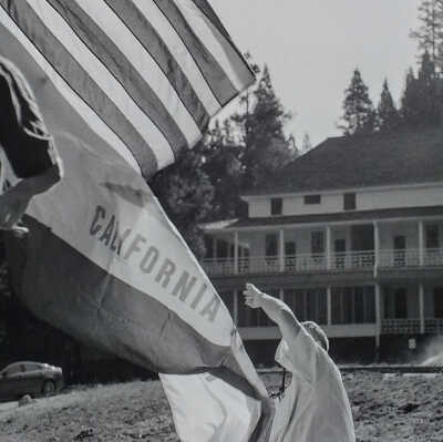Flag Raising at the Wawona Hotel
