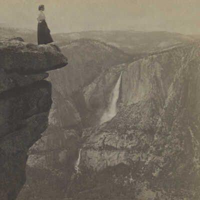 Woman overlooking Yosemite
