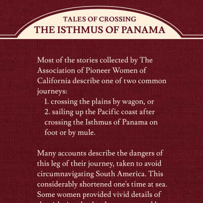 Tales of Crossing the Isthmus of Panama