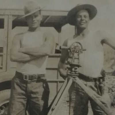 Aqueduct surveyors Luis Perez and Erwin Nunley