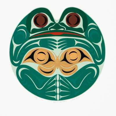 Frog and butterfly