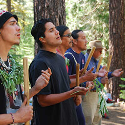 Maidu Singers (Kai LaPena, Evan Enos, Russell Enos, Lester Enos, Frank LaPena), Bear Dance, 2009