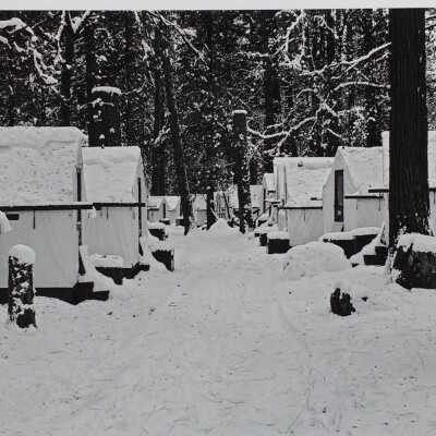 Curry Village in Snow