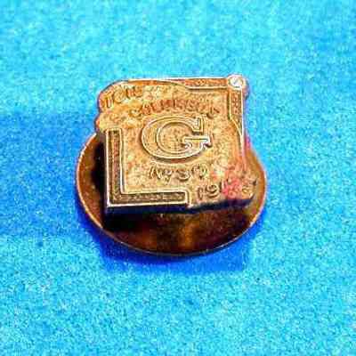 Pin, Fraternal: Lapel pin presented to E. C. Mills by Columbus Lodge #30. Very tarnished