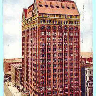 Postcard: Masonic Temple, Chicago, Illinois. Postmarked August 2, 1909