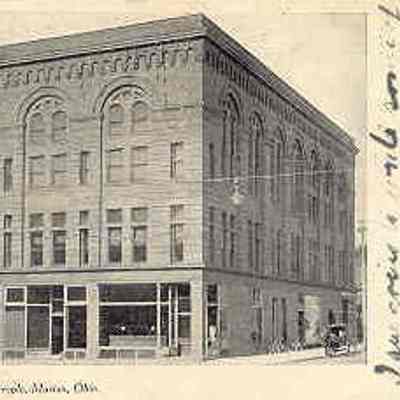Postcard: Masonic Temple, Marion, Ohio. From a collection of photos of Msonic Temples, collector unknown