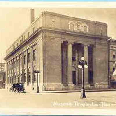 Postcard: Masonic Temple, Lock Haven, Pennsylvania