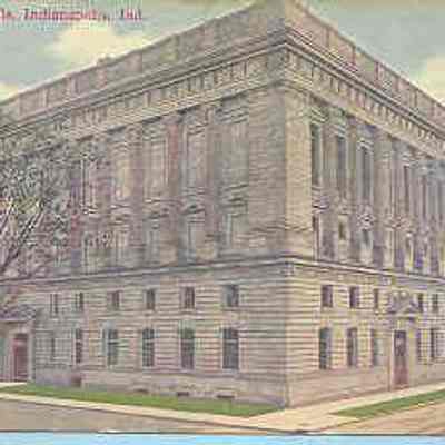 Postcard: Masonic Temple, Indianapolis, Indiana. From a collection of photos of Masonic Temples, collector unknown