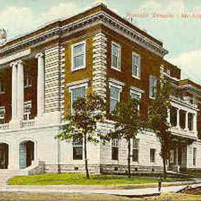 Postcard: Masonic Temple, McALester, Oklahoma. From a collection of photos of Masonic Temples, collector unknown