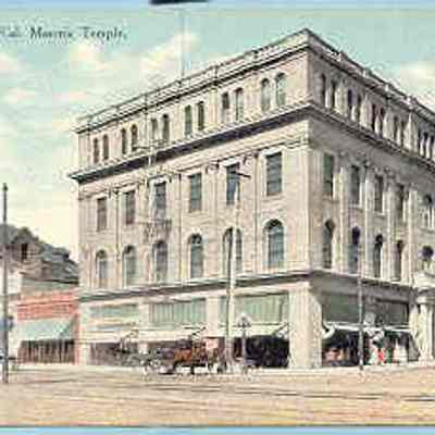 Postcard: Masonic Temple, Berkley, California. From a collection of photos of Masonic Temples, collector unknown