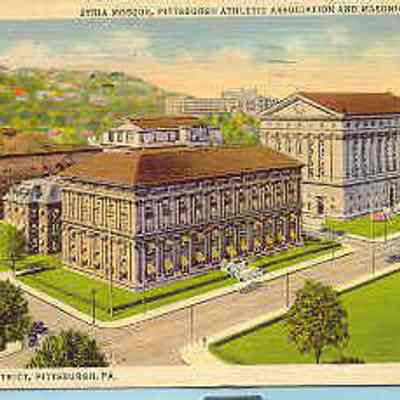 Postcard: Shrine Temple, Pittsburgh, Pennsylvania. Postmarked January 19, 1940