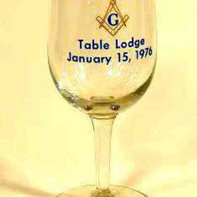 Glass: Table Lodge, Poland Lodge #24, January 15, 1976