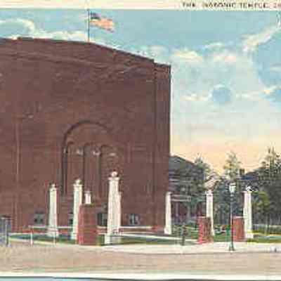 Postcard: Masonic Temple, Cleveland, Ohio. From a collection of photos of Masonic Temples, collector unknown