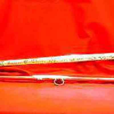 Sword: Commandary sword belonging to James C. Hale, with scabbard.